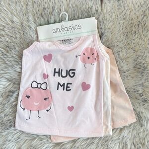 3-6M NWT 3 Piece Baby Girl Tank Tops Bundle
